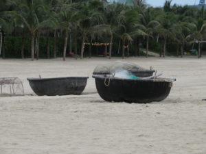 Round woven boat, Da Nang, Vietnam