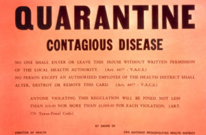 quarantine sign