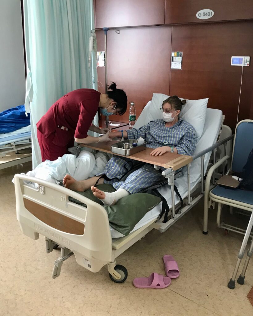 After surgery at a public hospital in China. onaroadtonowhere.com