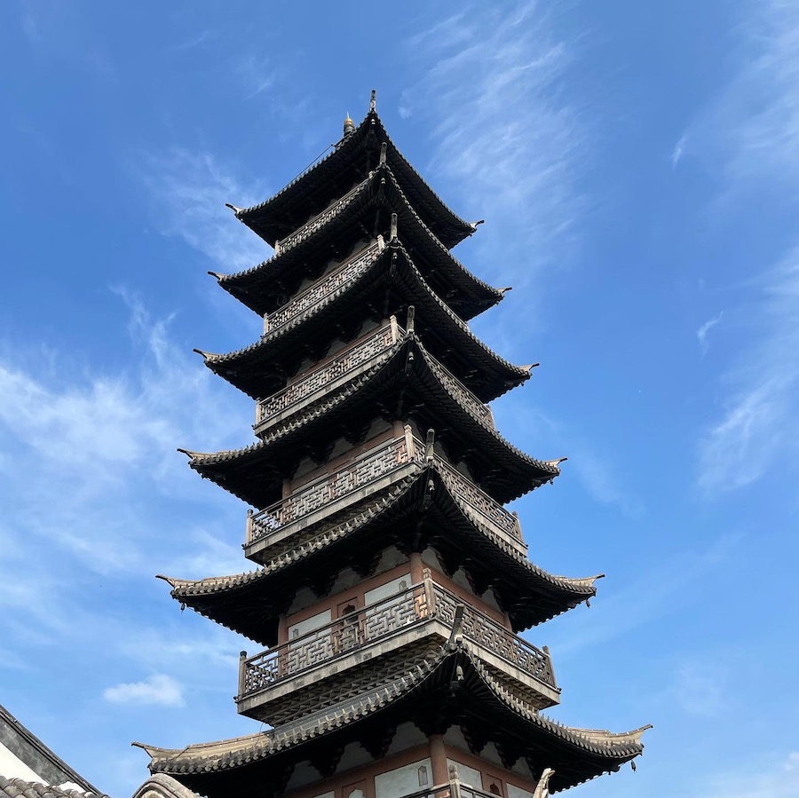 Chinese Pagoda in Jiading, Shanghai  - onaroadtonowhere.com