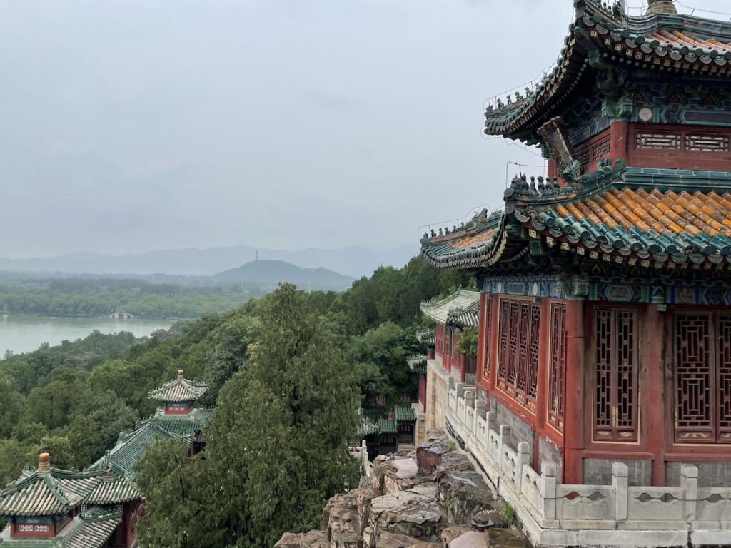 View of hills and Kunming Lake Summer Palace Beijing - onaroadtonowhere.com