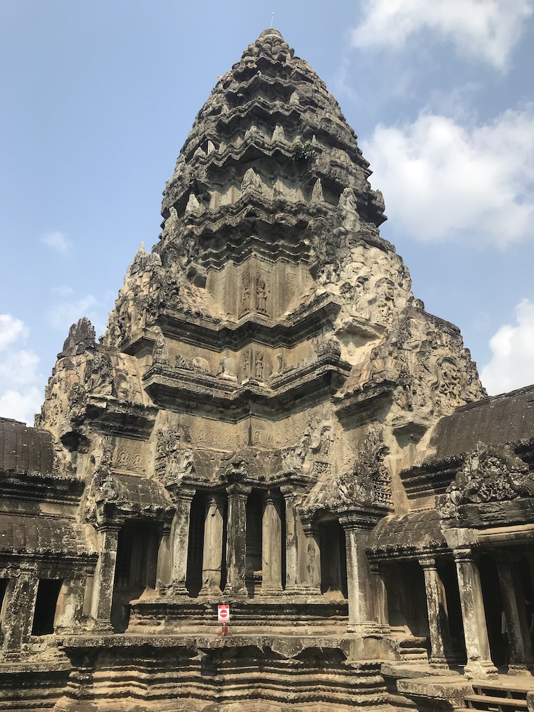 Temple roof Angkor Wat, Cambodia