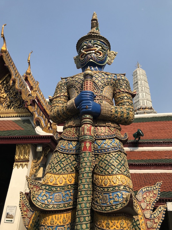 Statue in Royal Palace of Bangkok, Thailand - onaroadtonowhere.com
