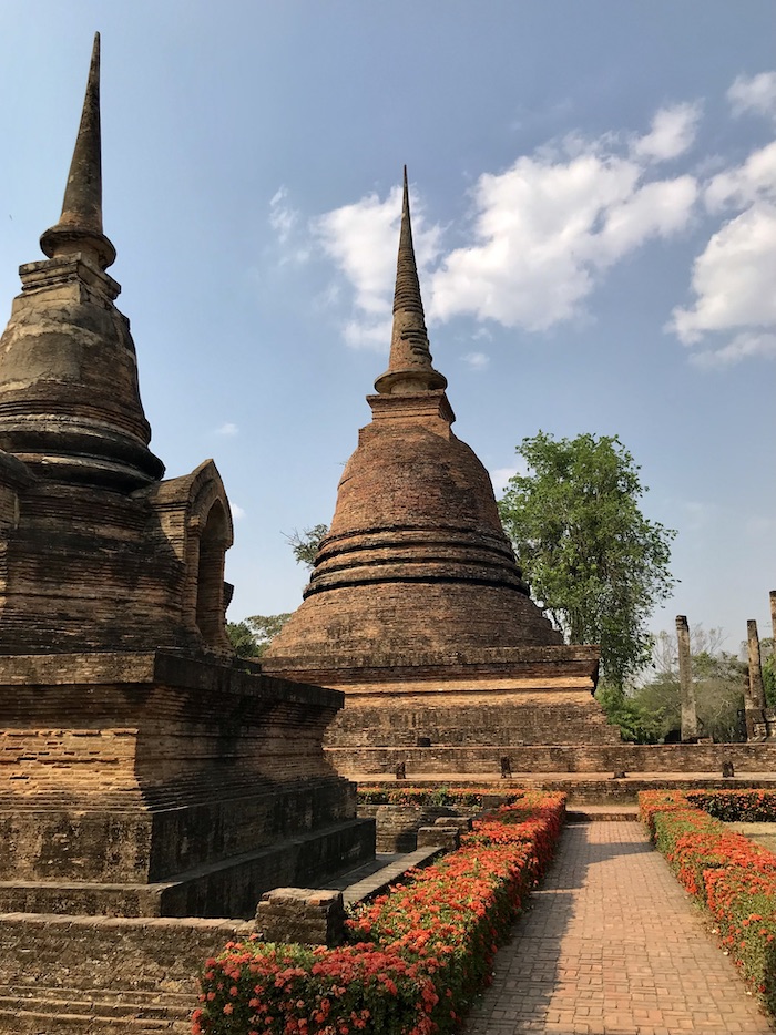 Bell shaped temples in Sukhothai Historical Park