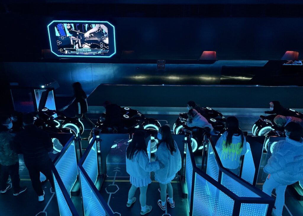 Tron Ride at Shanghai Disneyland