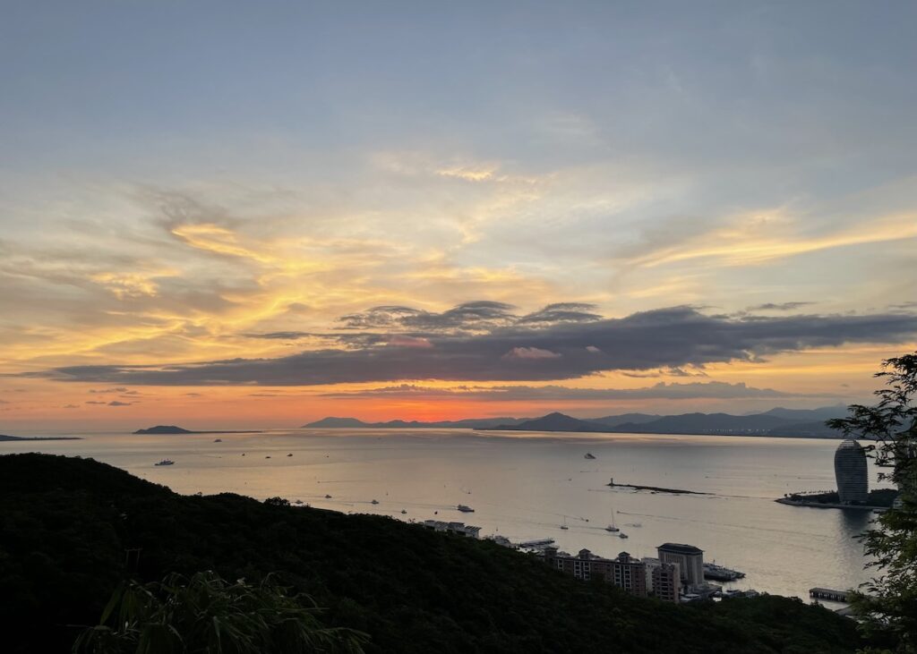 Sunset in Sanya, Hainan Island, China onaroadtonowhere.com