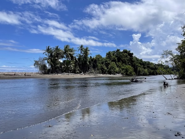 Costal waters in Corcovado National Park on the Osa Peninsula in Costa Rica