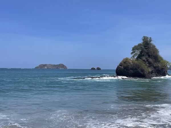 The pacific ocean off the coast of Costa Rica