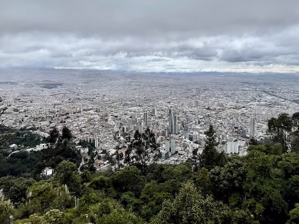 View of Bogotá from Monserrate