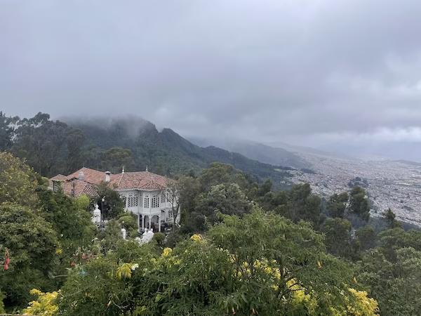 Clouds on the hill over Monserrate