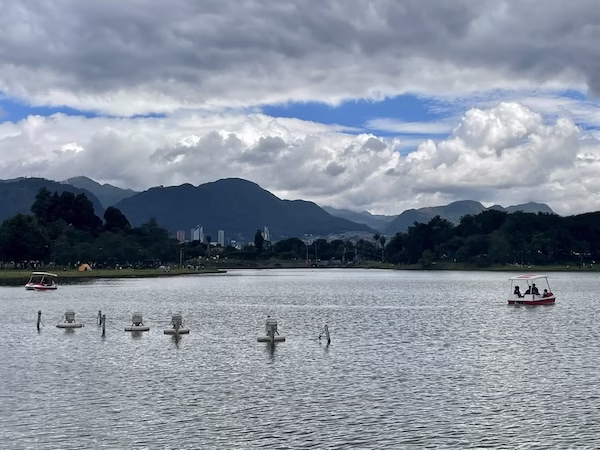 The lake in Simón Bolívar Metropolitan Park