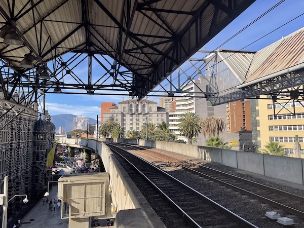 Tracks on Medellin's metro system