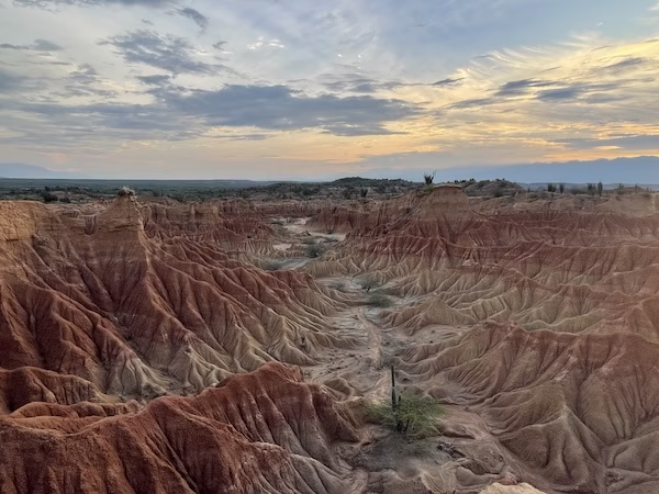 Sunset over the Tatacoa Desert.