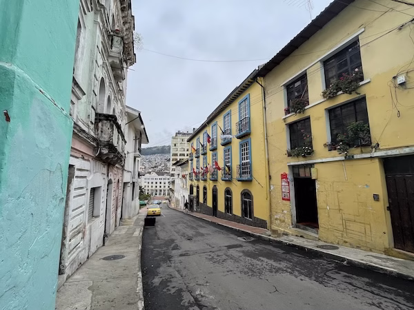 A street in central Quito.