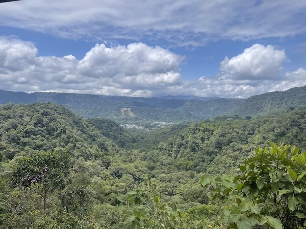 Scenic mountain view in Mindo, Ecuador