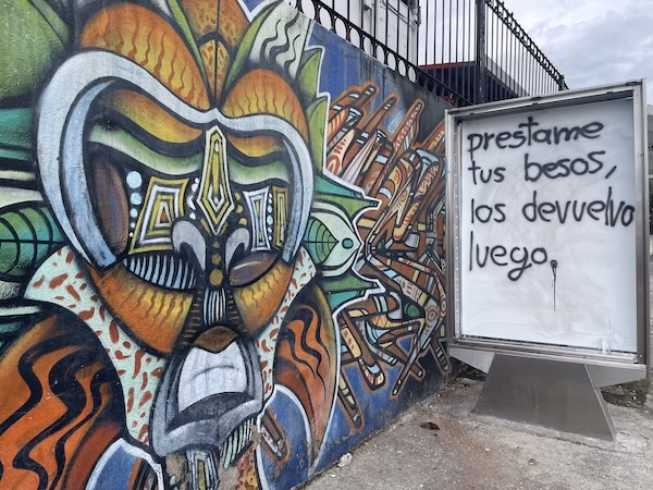 Graffiti in San Jose, Costa Rica in Central America