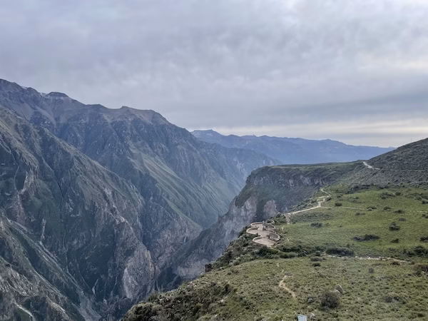 View of the Colca Canyon in Peru