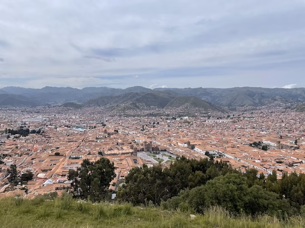 A panorama of the city of Cusco