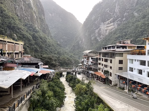 The town of Aguas Calientes, Peru