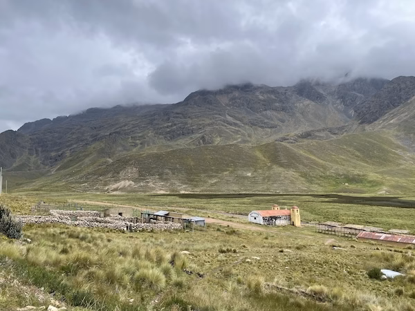 Misty countryside in Peru