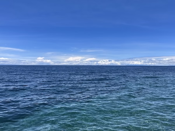 Blue waters of Lake Titicaca