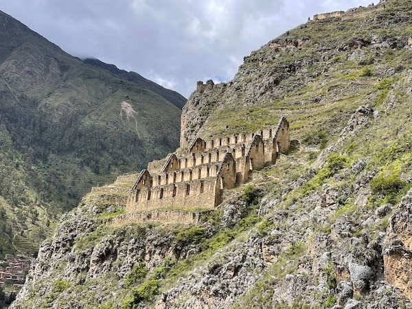 The grain storage houses of Pinkullyuna in Ollantaytambo