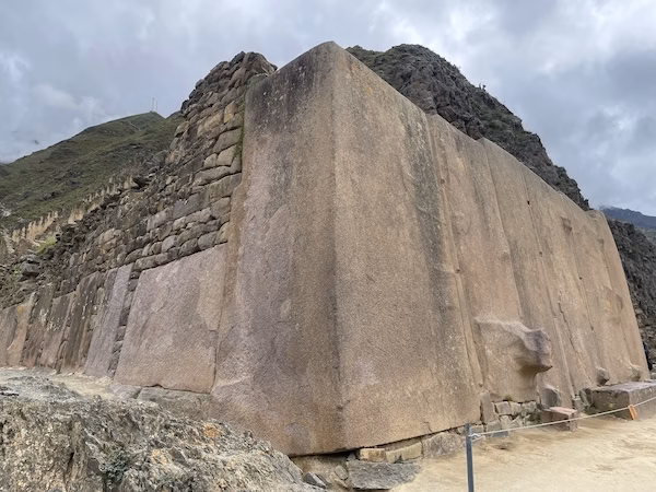 Massive stones in the ruins of Ollantaytambo